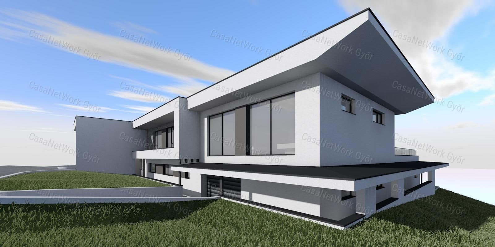 Großzügige Villa im Bauzustand in Győrság mit Wellnessbereich und Panoramablick